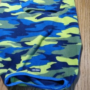 Lands End fleece pull over dog coat